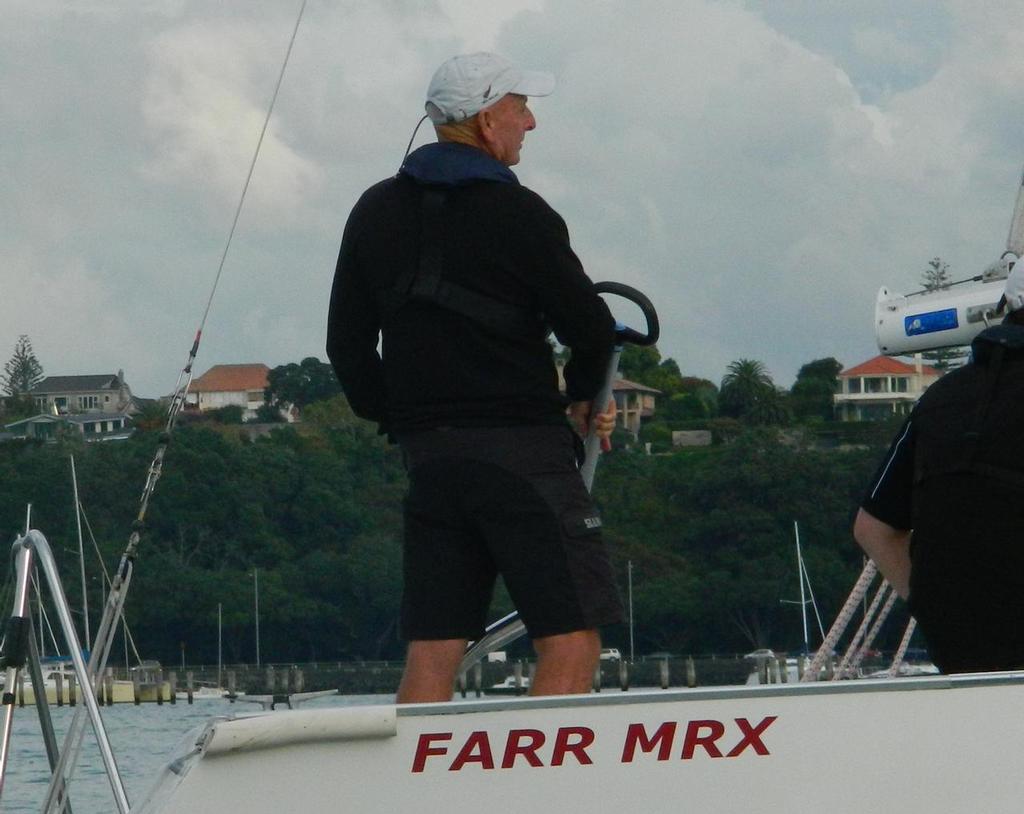 Kim McDell at home on the boats he built way back in 1990 - 2014 NZ Marine Industry Sailing Challenge © Tom Macky